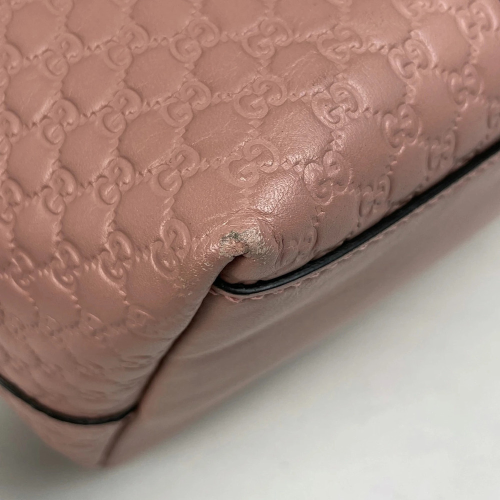 Gucci guccissima Handbag Shoulder Bag Tote Guccissima Leather Pink - Picture 3 of 7